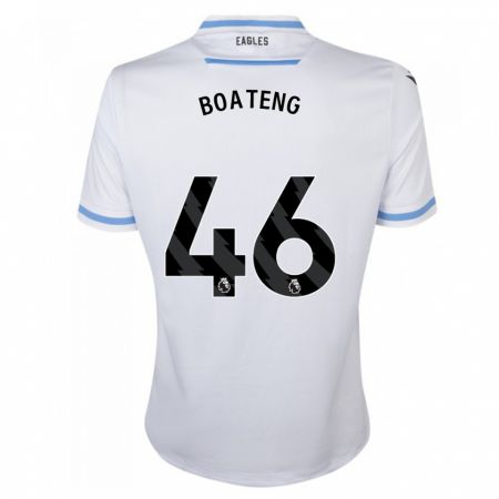 Kandiny Kinderen Malachi Boateng #46 Wit Uitshirt Uittenue 2023/24 T-Shirt België