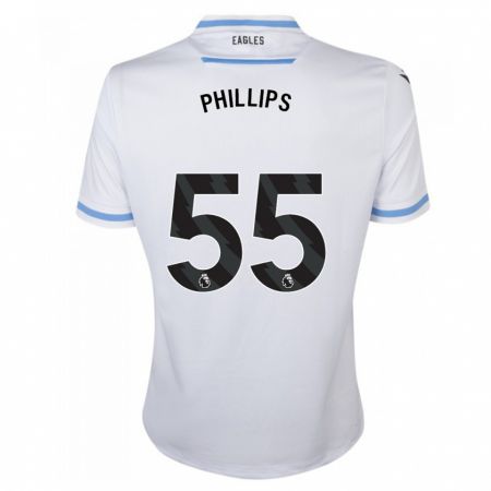 Kandiny Kinder Killian Phillips #55 Weiß Auswärtstrikot Trikot 2023/24 T-Shirt Österreich