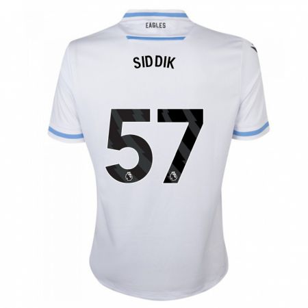 Kandiny Bambino Maglia Cardo Siddik #57 Bianco Kit Gara Away 2023/24 Maglietta