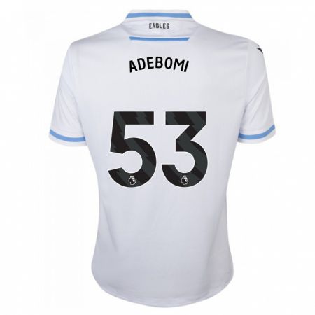 Kandiny Bambino Maglia Ademola Ola Adebomi #53 Bianco Kit Gara Away 2023/24 Maglietta