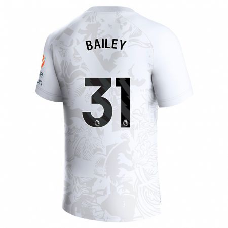 Kandiny Bambino Maglia Leon Bailey #31 Bianco Kit Gara Away 2023/24 Maglietta