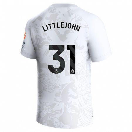 Kandiny Bambino Maglia Ruesha Littlejohn #31 Bianco Kit Gara Away 2023/24 Maglietta