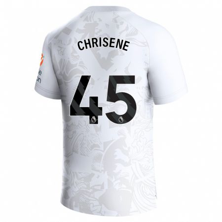 Kandiny Kinder Ben Chrisene #45 Weiß Auswärtstrikot Trikot 2023/24 T-Shirt Österreich