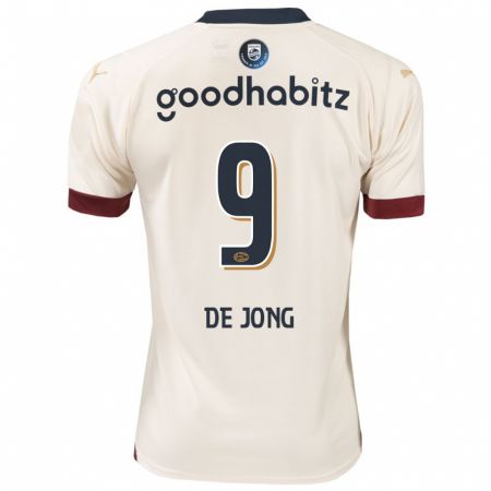 Kandiny Kinderen Luuk De Jong #9 Gebroken Wit Uitshirt Uittenue 2023/24 T-Shirt België