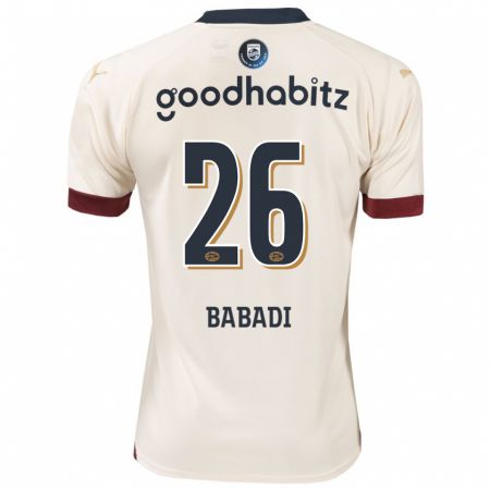 Kandiny Kinder Isaac Babadi #26 Cremefarben Auswärtstrikot Trikot 2023/24 T-Shirt Österreich