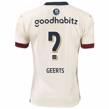 Kandiny Bambino Maglia Enzo Geerts #0 Bianco Blu Kit Gara Away 2023/24 Maglietta