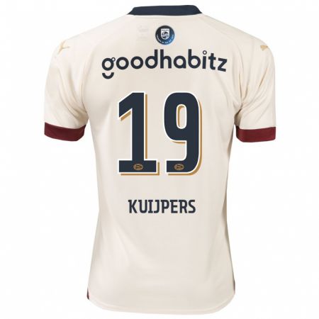 Kandiny Bambino Maglia Jeslynn Kuijpers #19 Bianco Blu Kit Gara Away 2023/24 Maglietta