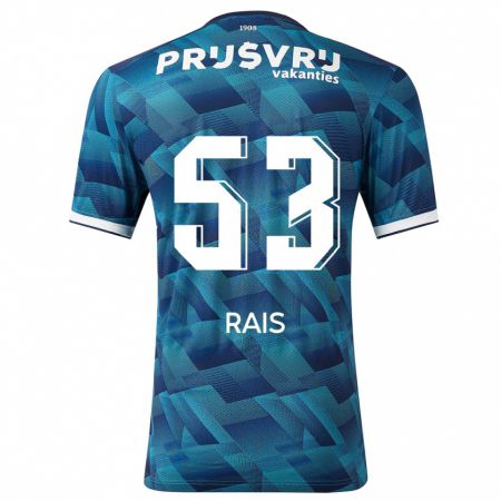 Kandiny Kinder Amir Rais #53 Blau Auswärtstrikot Trikot 2023/24 T-Shirt Österreich