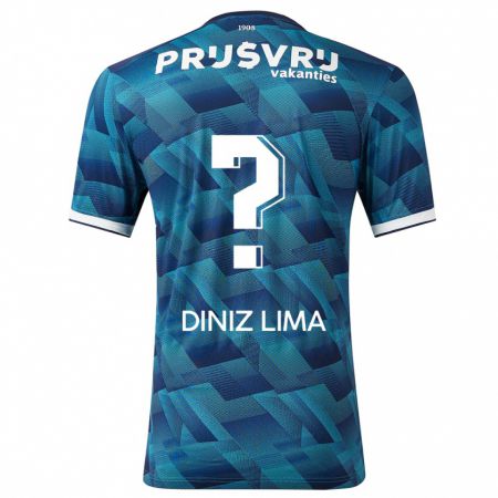 Kandiny Niño Camiseta Lucas Diniz Lima #0 Azul 2ª Equipación 2023/24 La Camisa México