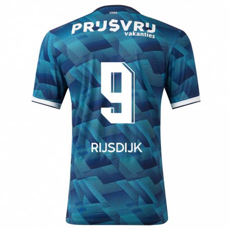 Kandiny Bambino Maglia Pia Rijsdijk #9 Blu Kit Gara Away 2023/24 Maglietta