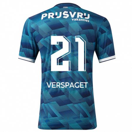 Kandiny Kinder Amber Verspaget #21 Blau Auswärtstrikot Trikot 2023/24 T-Shirt Österreich