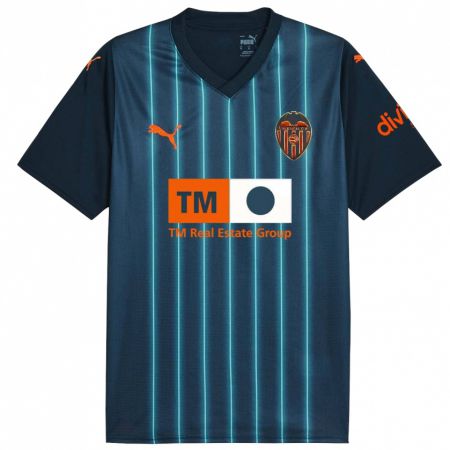 Kandiny Niño Camiseta Javi Navarro #6 Azul Marino 2ª Equipación 2023/24 La Camisa