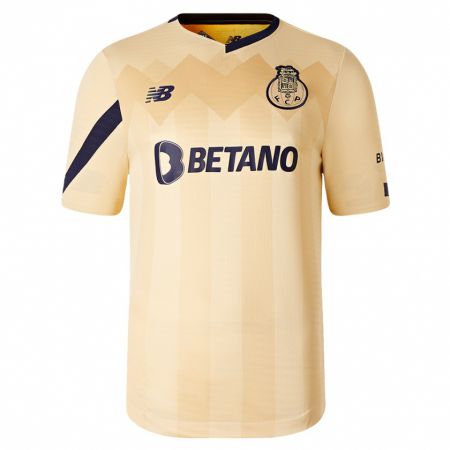 Kandiny Kinderen Fábio Cardoso #2 Beige-Gouden Uitshirt Uittenue 2023/24 T-Shirt België