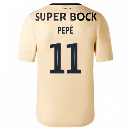 Kandiny Kinder Pepê #11 Beige-Gold Auswärtstrikot Trikot 2023/24 T-Shirt Österreich