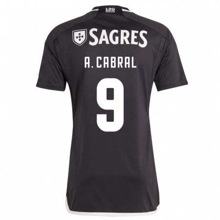 Kandiny Niño Camiseta Arthur Cabral #9 Negro 2ª Equipación 2023/24 La Camisa