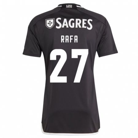 Kandiny Bambino Maglia Rafa #27 Nero Kit Gara Away 2023/24 Maglietta