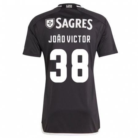 Kandiny Kinder João Victor #38 Schwarz Auswärtstrikot Trikot 2023/24 T-Shirt Österreich