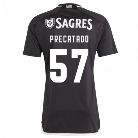 Kandiny Kinder Precatado #57 Schwarz Auswärtstrikot Trikot 2023/24 T-Shirt Österreich