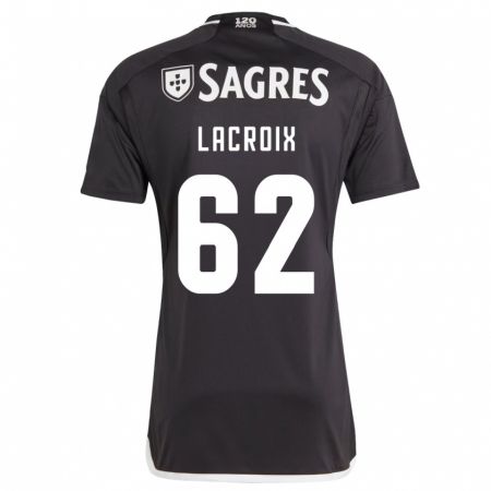 Kandiny Bambino Maglia Lenny Lacroix #62 Nero Kit Gara Away 2023/24 Maglietta