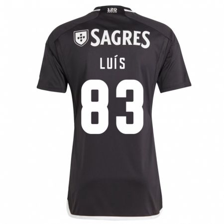 Kandiny Bambino Maglia Rafael Luís #83 Nero Kit Gara Away 2023/24 Maglietta