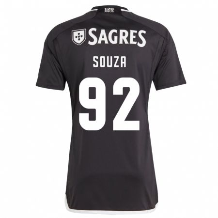 Kandiny Niño Camiseta Pedro Souza #92 Negro 2ª Equipación 2023/24 La Camisa