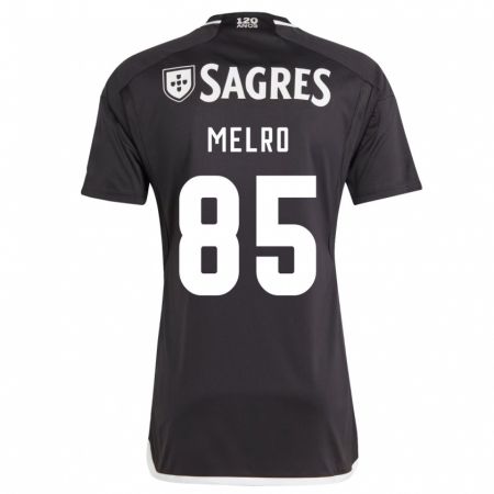 Kandiny Niño Camiseta José Melro #85 Negro 2ª Equipación 2023/24 La Camisa