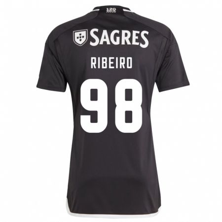 Kandiny Niño Camiseta Ricardo Ribeiro #98 Negro 2ª Equipación 2023/24 La Camisa