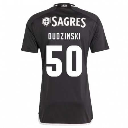 Kandiny Bambino Maglia Marcel Dudzinski #50 Nero Kit Gara Away 2023/24 Maglietta