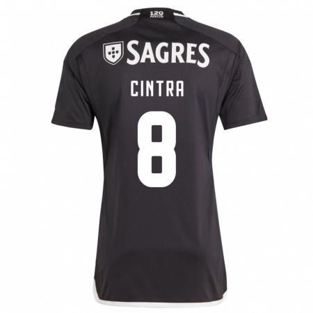 Kandiny Bambino Maglia Marta Cintra #8 Nero Kit Gara Away 2023/24 Maglietta