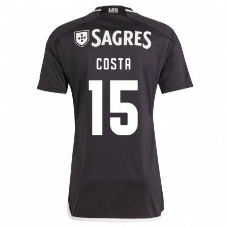 Kandiny Bambino Maglia Carole Costa #15 Nero Kit Gara Away 2023/24 Maglietta