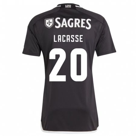 Kandiny Niño Camiseta Cloe Lacasse #20 Negro 2ª Equipación 2023/24 La Camisa