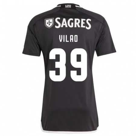 Kandiny Bambino Maglia Carolina Vilao #39 Nero Kit Gara Away 2023/24 Maglietta