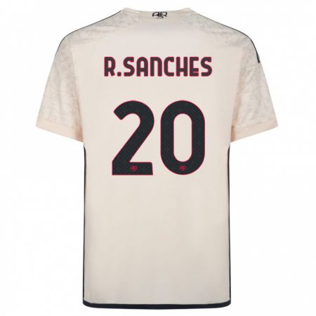 Kandiny Kinder Renato Sanches #20 Cremefarben Auswärtstrikot Trikot 2023/24 T-Shirt Österreich