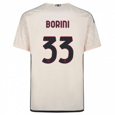 Kandiny Kinder Joyce Borini #33 Cremefarben Auswärtstrikot Trikot 2023/24 T-Shirt Österreich