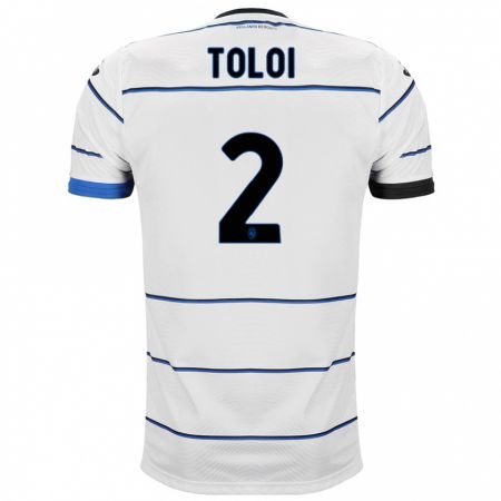 Kandiny Bambino Maglia Rafael Tolói #2 Bianco Kit Gara Away 2023/24 Maglietta