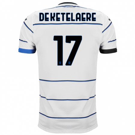 Kandiny Bambino Maglia Charles De Ketelaere #17 Bianco Kit Gara Away 2023/24 Maglietta