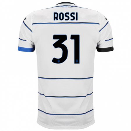 Kandiny Bambino Maglia Francesco Rossi #31 Bianco Kit Gara Away 2023/24 Maglietta