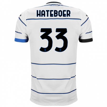 Kandiny Bambino Maglia Hans Hateboer #33 Bianco Kit Gara Away 2023/24 Maglietta