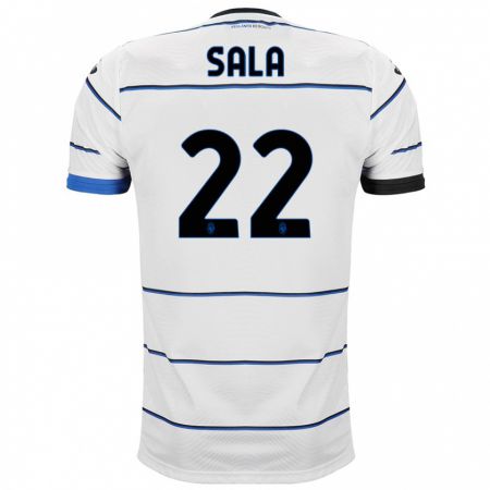 Kandiny Bambino Maglia Lorenzo Sala #22 Bianco Kit Gara Away 2023/24 Maglietta