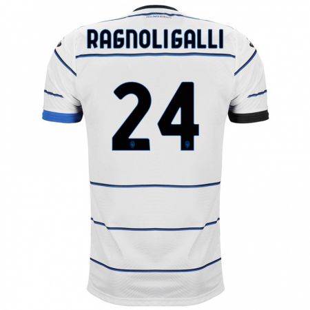 Kandiny Bambino Maglia Federico Ragnoli Galli #24 Bianco Kit Gara Away 2023/24 Maglietta