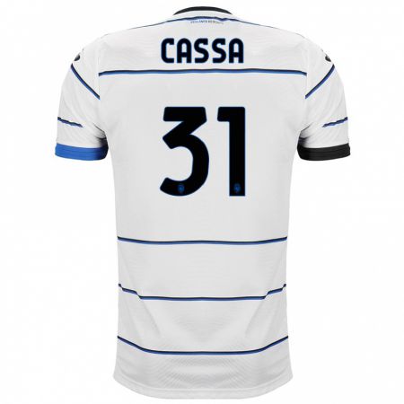 Kandiny Bambino Maglia Federico Cassa #31 Bianco Kit Gara Away 2023/24 Maglietta