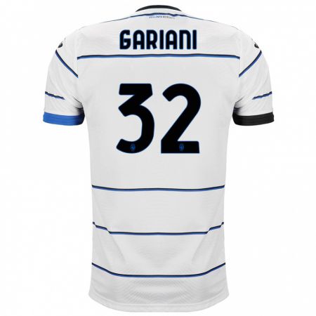 Kandiny Bambino Maglia Niccolò Gariani #32 Bianco Kit Gara Away 2023/24 Maglietta