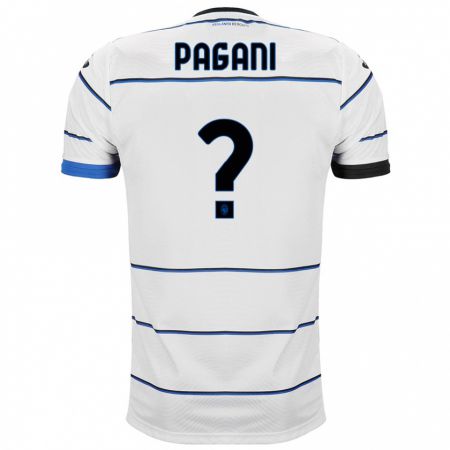 Kandiny Bambino Maglia Federico Pagani #0 Bianco Kit Gara Away 2023/24 Maglietta