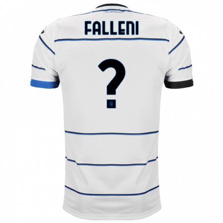 Kandiny Bambino Maglia Alessandro Falleni #0 Bianco Kit Gara Away 2023/24 Maglietta