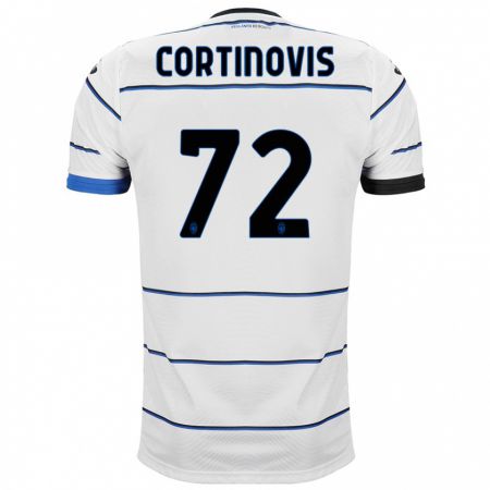 Kandiny Bambino Maglia Alessandro Cortinovis #72 Bianco Kit Gara Away 2023/24 Maglietta