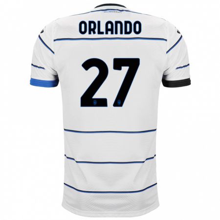 Kandiny Bambino Maglia Daniele Orlando #27 Bianco Kit Gara Away 2023/24 Maglietta