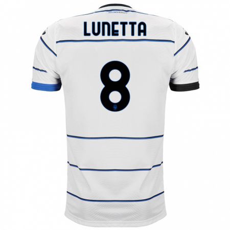 Kandiny Bambino Maglia Gabriel Lunetta #8 Bianco Kit Gara Away 2023/24 Maglietta