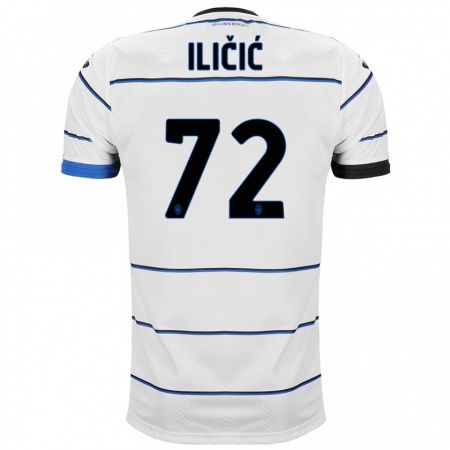 Kandiny Bambino Maglia Josip Ilicic #72 Bianco Kit Gara Away 2023/24 Maglietta