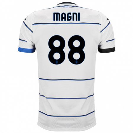 Kandiny Bambino Maglia Gloria Magni #88 Bianco Kit Gara Away 2023/24 Maglietta