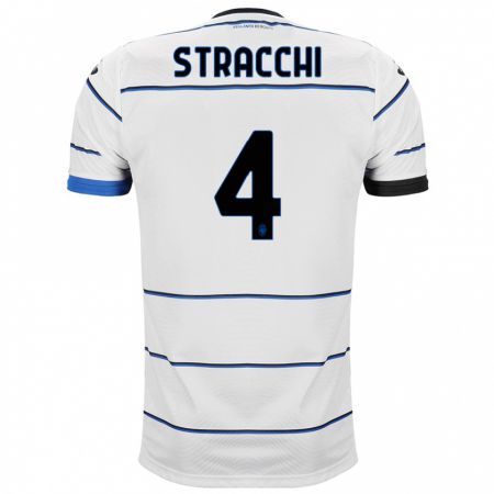 Kandiny Bambino Maglia Daniela Stracchi #4 Bianco Kit Gara Away 2023/24 Maglietta